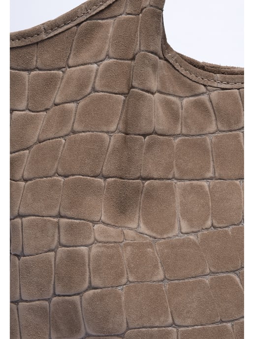 Anna Luchini Beige Rindsledertasche - Image 3