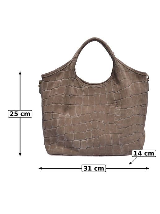 Anna Luchini Beige Rindsledertasche - Image 5