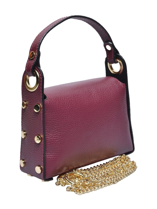 Anna Luchini Weinfarbe Rindsledertasche - Image 2