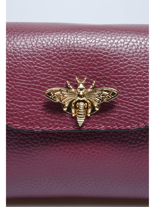 Anna Luchini Weinfarbe Rindsledertasche - Image 3