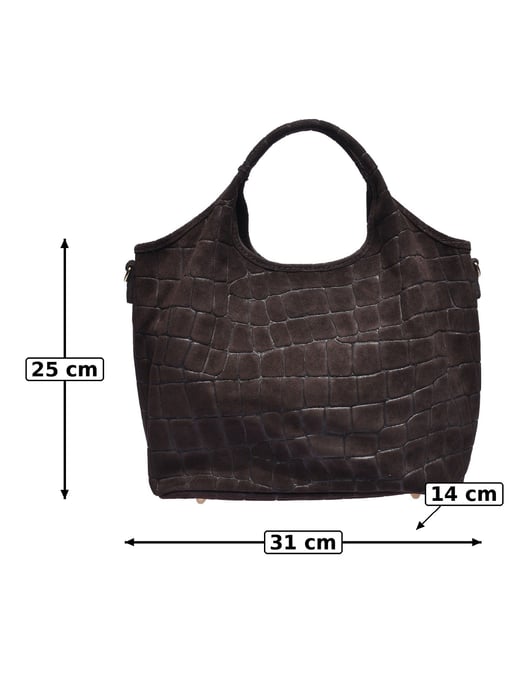 Anna Luchini Kastanienbraun Rindsledertasche - Image 5