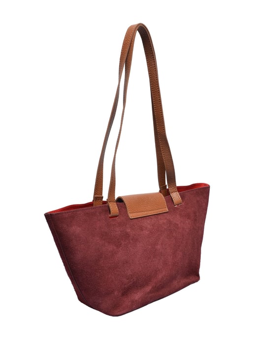 Roberta M Burgund Rindsledertasche - Image 2
