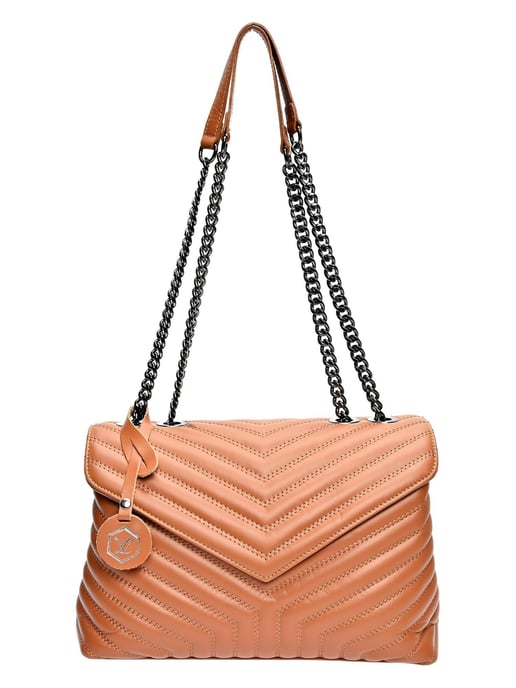 Luisa Vannini COGNAC Rindsledertasche - Image 1
