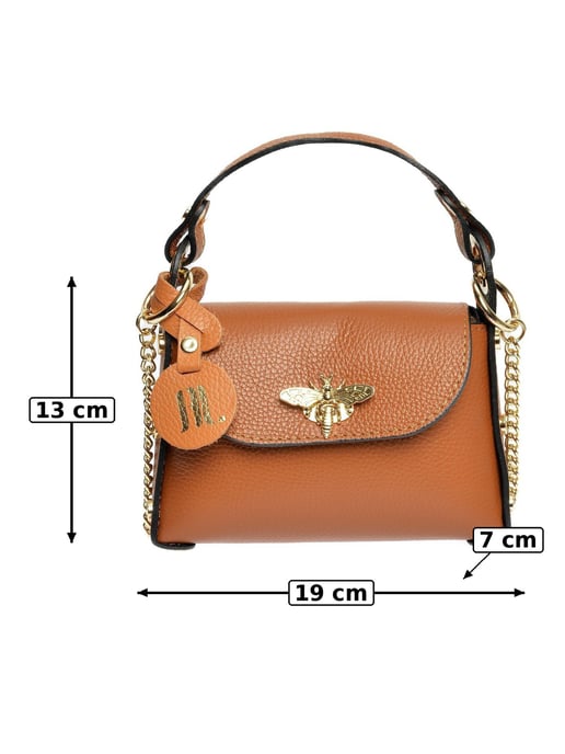 Anna Luchini Braun Rindsledertasche - Image 6