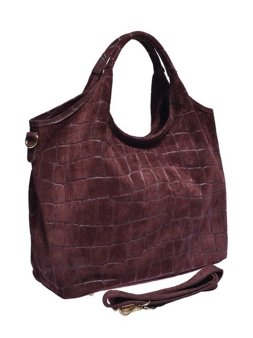 Anna Luchini Weinfarbe Rindsledertasche - Image 2