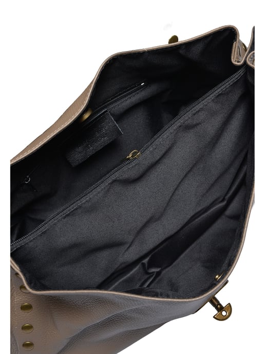 Anna Luchini Beige Rindsledertasche - Image 4