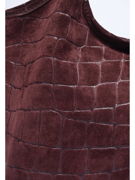 Anna Luchini Weinfarbe Rindsledertasche - Image 3