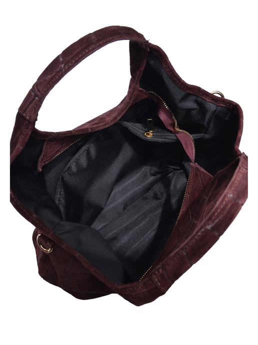 Anna Luchini Weinfarbe Rindsledertasche - Image 4
