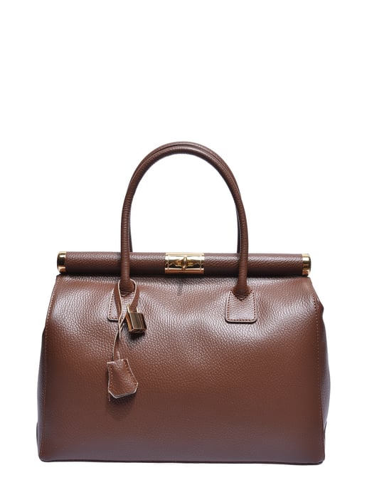 Anna Luchini Kastanienbraun Rindsledertasche - Image 1