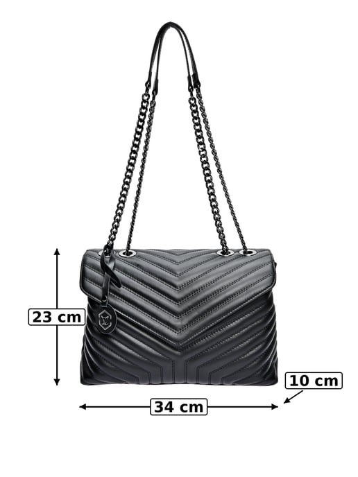 Luisa Vannini SCHWARZ Rindsledertasche - Image 6