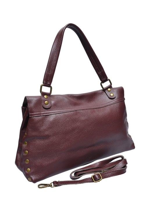 Anna Luchini Weinfarbe Rindsledertasche - Image 2