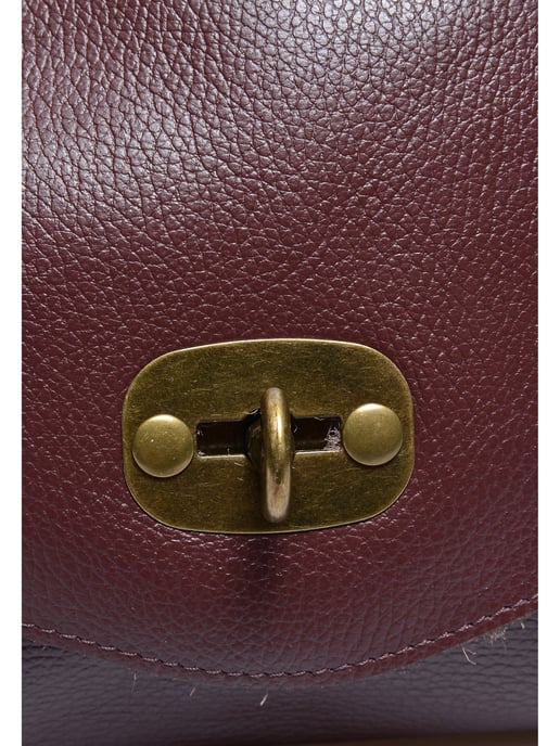 Anna Luchini Weinfarbe Rindsledertasche - Image 3