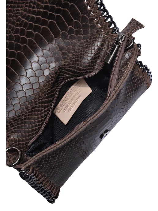 Luisa Vannini Zweifarbig Rindsledertasche - Image 4