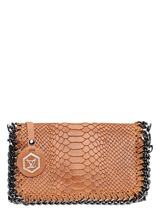 Luisa Vannini COGNAC Rindsledertasche - Image 1