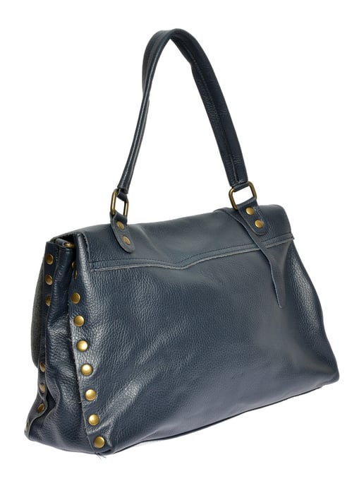 Anna Luchini Blau Rindsledertasche - Image 2