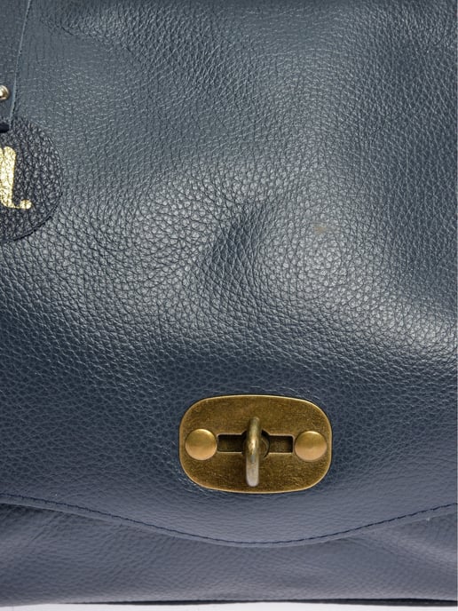 Anna Luchini Blau Rindsledertasche - Image 3