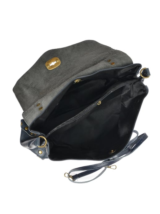 Anna Luchini Blau Rindsledertasche - Image 4
