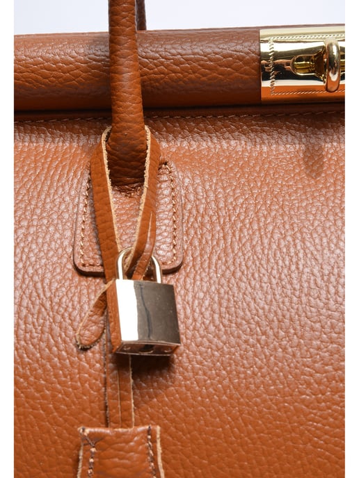 Anna Luchini Braun Rindsledertasche - Image 3