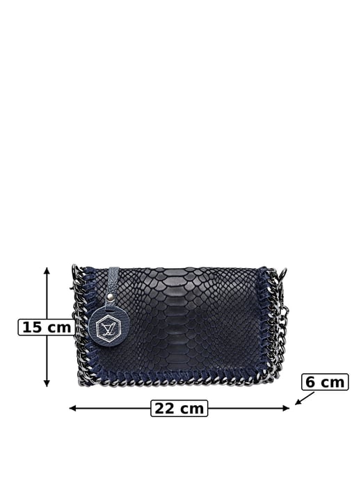 Luisa Vannini Zweifarbig Rindsledertasche - Image 6