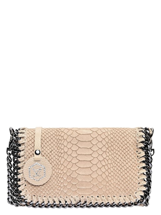 Luisa Vannini Beige Rindsledertasche - Image 1