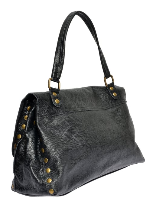 Anna Luchini Schwarz Rindsledertasche - Image 2