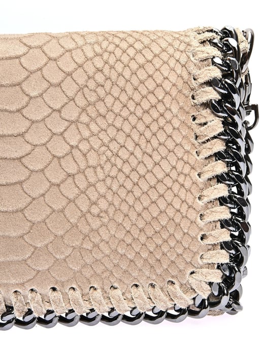Luisa Vannini Beige Rindsledertasche - Image 3