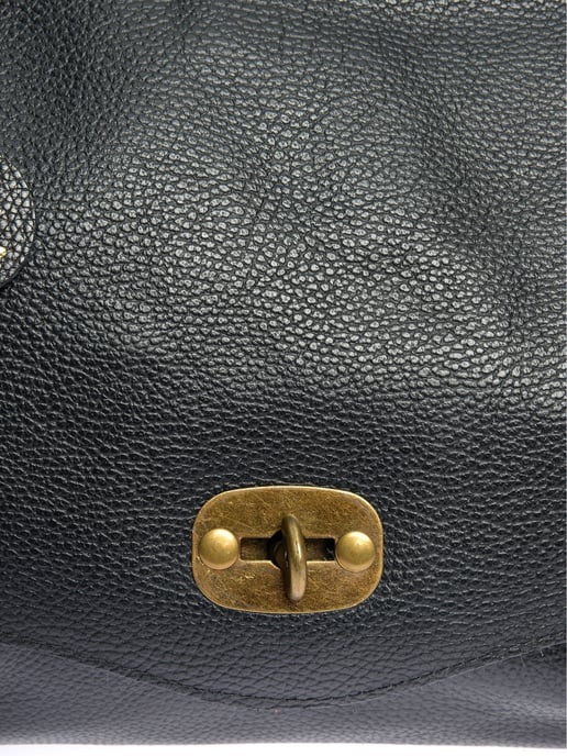 Anna Luchini Schwarz Rindsledertasche - Image 3