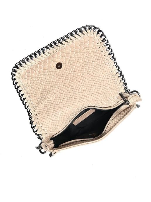 Luisa Vannini Beige Rindsledertasche - Image 4