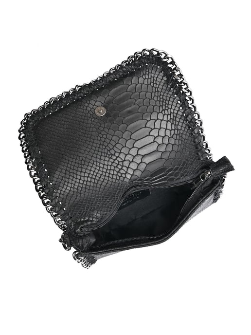 Luisa Vannini SCHWARZ Rindsledertasche - Image 4
