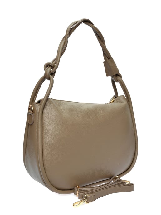 Luisa Vannini Beige Rindsledertasche - Image 2