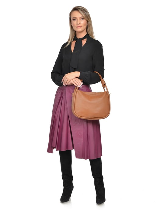 Luisa Vannini COGNAC Rindsledertasche - Image 5