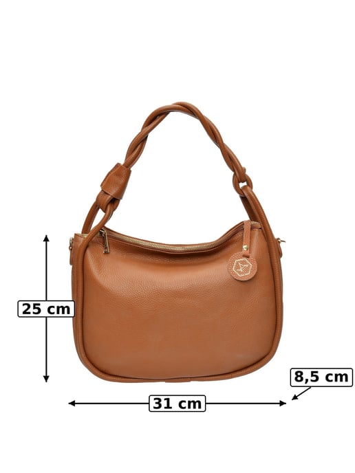 Luisa Vannini COGNAC Rindsledertasche - Image 6