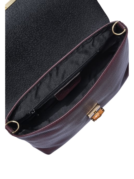 Roberta M Burgund Rindsledertasche - Image 4