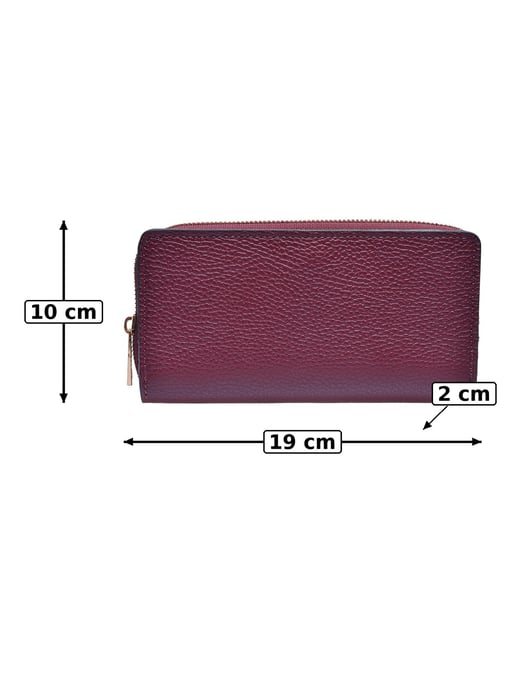 Anna Luchini Weinfarbe Rindsledertasche - Image 5