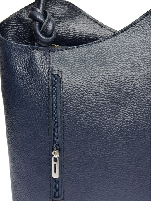 Anna Luchini Blau Rindsledertasche - Image 3