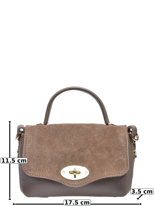 Roberta M Beige Rindsledertasche - Image 5