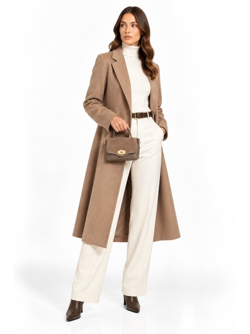 Roberta M Beige Rindsledertasche - Image 6