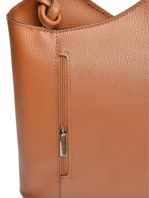 Anna Luchini Braun Rindsledertasche - Image 3