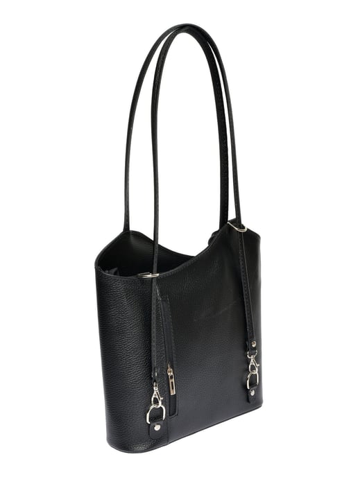 Anna Luchini Schwarz Rindsledertasche - Image 2