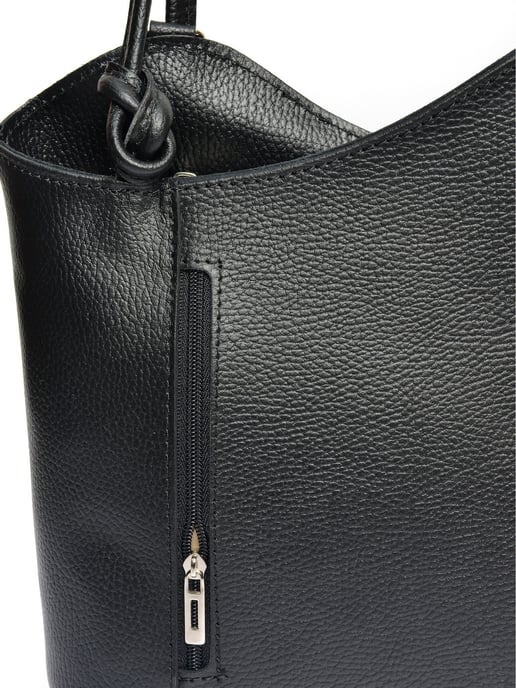 Anna Luchini Schwarz Rindsledertasche - Image 3