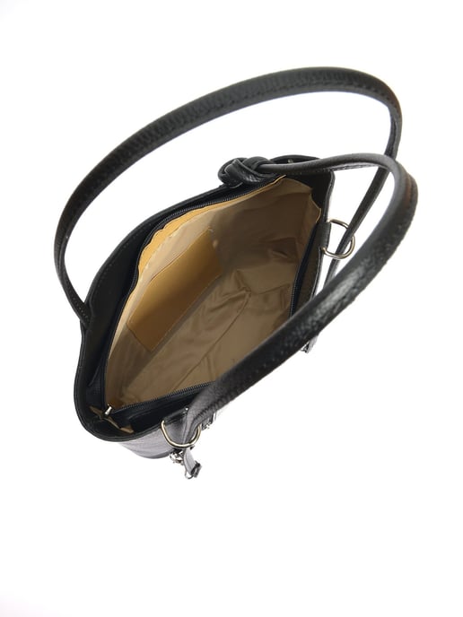 Anna Luchini Schwarz Rindsledertasche - Image 4