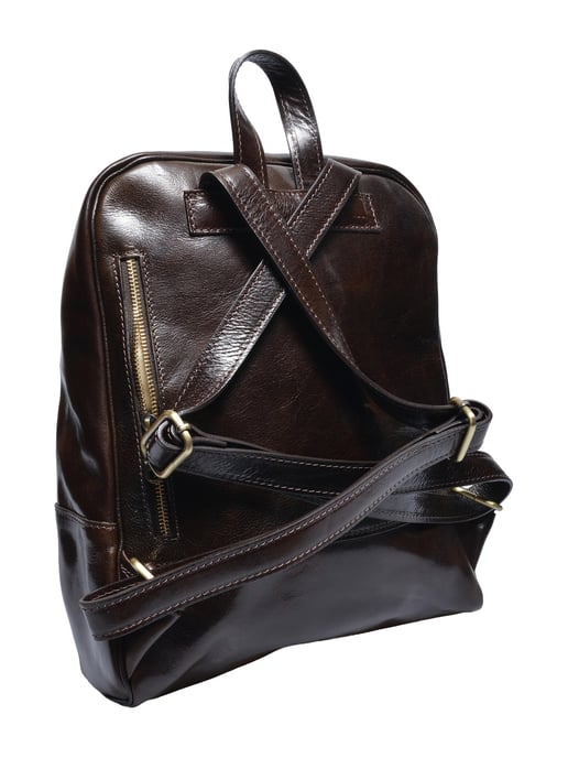 Anna Luchini Kastanienbraun Rindsledertasche - Image 2