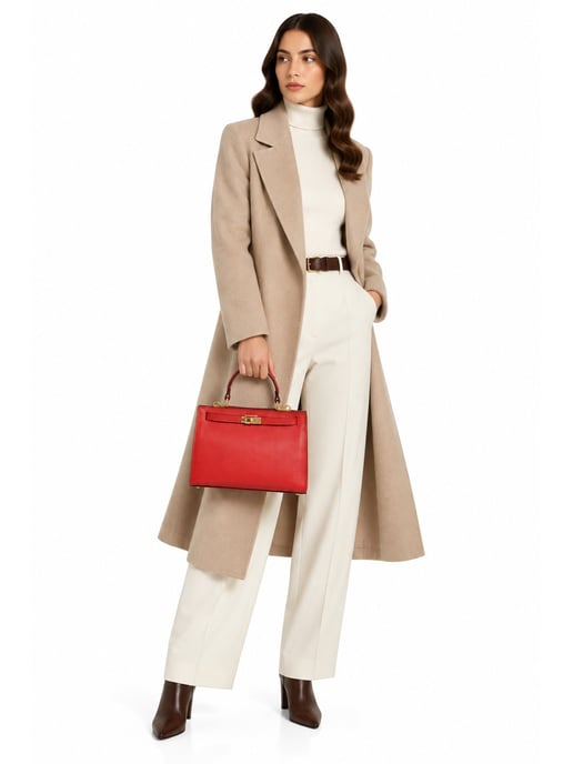 Roberta M ROT Rindsledertasche - Image 6