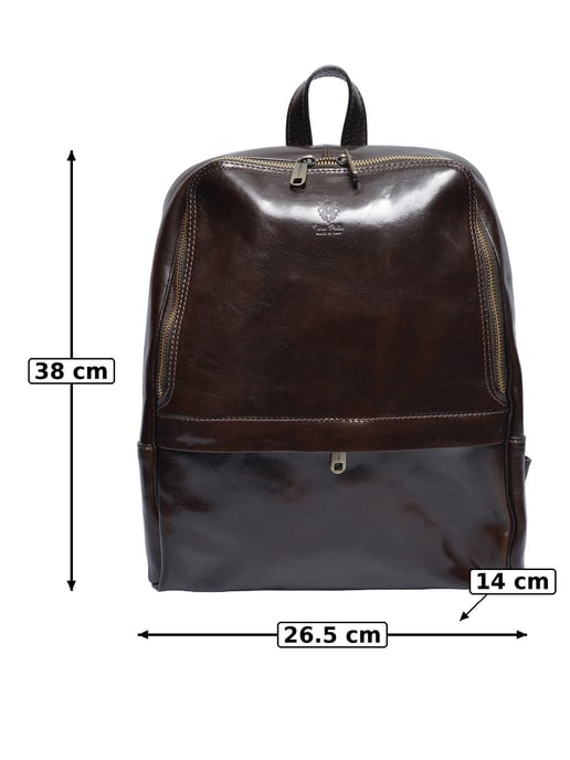 Anna Luchini Kastanienbraun Rindsledertasche - Image 3