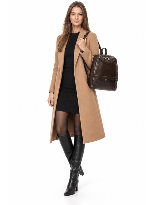 Anna Luchini Kastanienbraun Rindsledertasche - Image 4