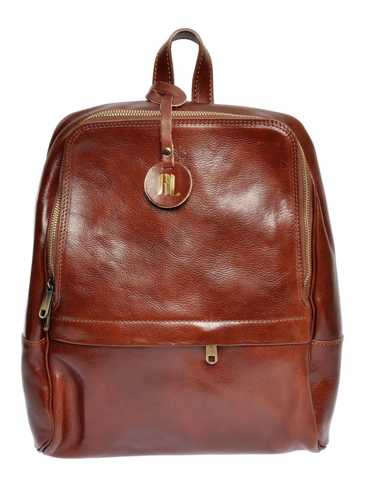 Anna Luchini Kastanienbraun Rindsledertasche - Image 1