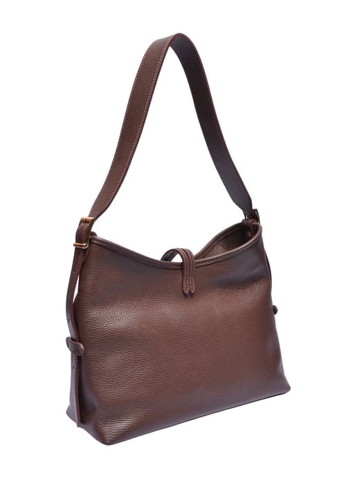 Anna Luchini Kastanienbraun Rindsledertasche - Image 2