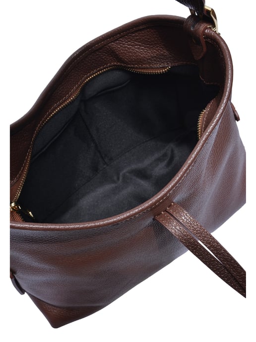 Anna Luchini Kastanienbraun Rindsledertasche - Image 4