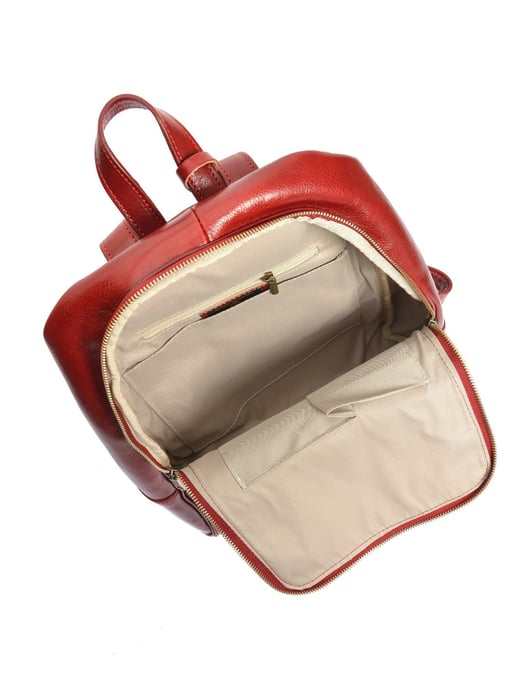 Anna Luchini Rot Rindsledertasche - Image 4