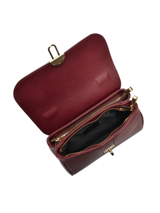 Roberta M Burgund Rindsledertasche - Image 4